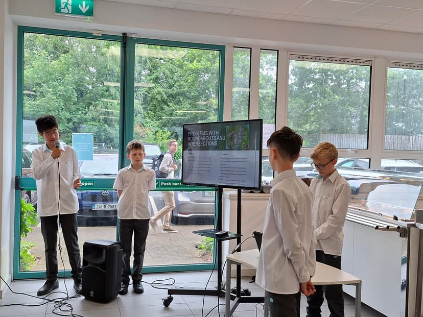 Team Alpha winning the Hackathon